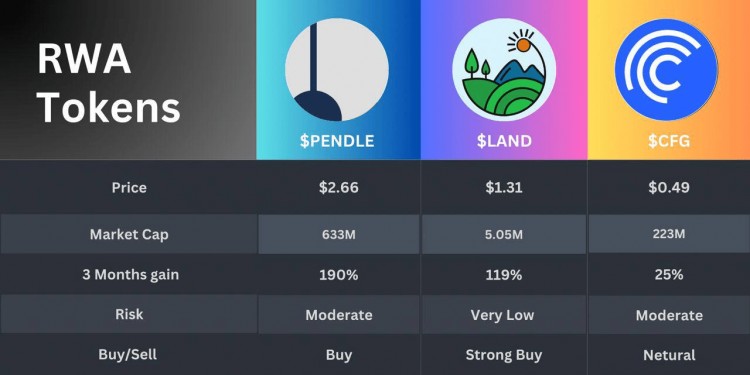 排名前三的RWA代币今年将爆炸10倍
