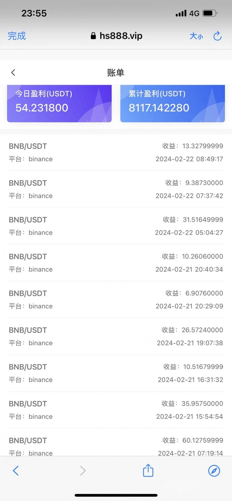 BINANCE实时量化投资20IMGURL