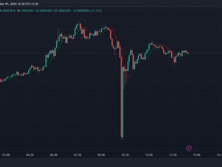 COINBASE上的柴犬价格短暂下跌50