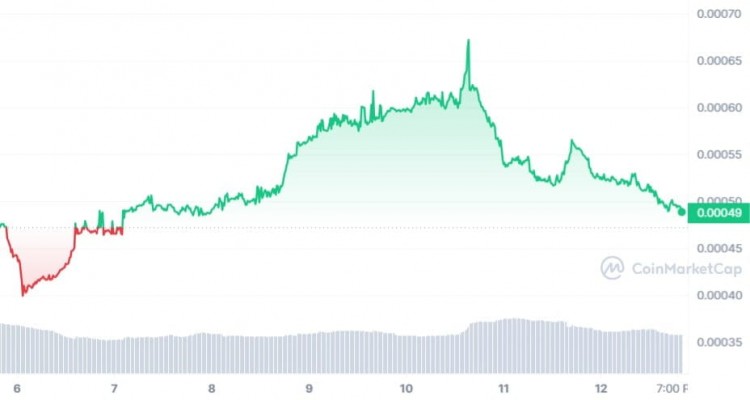 BEFE 币的天文数字跳跃：预计今天涨幅超过 900%