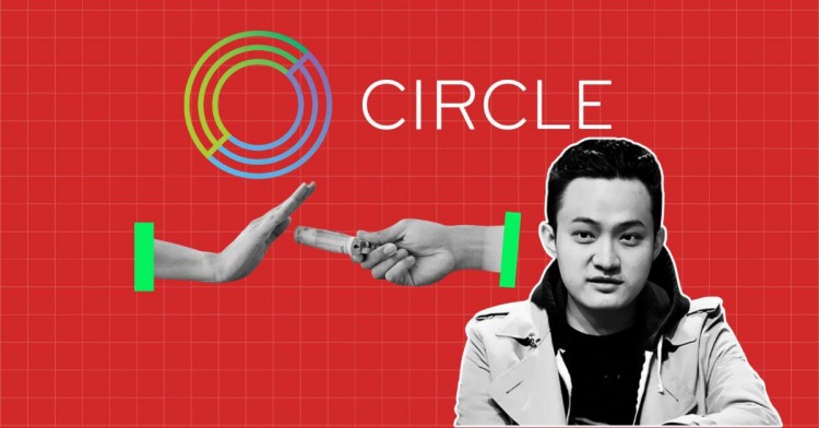 CIRCLE已经停止在TRON区块链上铸造USDC代币原因是围绕TRON创始人的监管担忧CIR