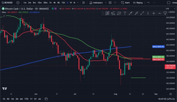 比特币现金BCH在面临可能对其价格产生负面影响的多种因素时表现坚韧